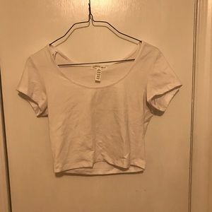 White crop top
